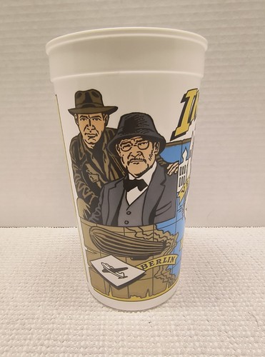 Indiana Jones And The Last Crusade Plastic Promotional Cup 1989 Lucasfilms LTD - Afbeelding 4 van 7