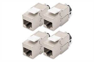 Digitus Dn-93617-4 Modulo Rj45 Da Incasso Keystone Cat 6A 4 Pz. - Immagine 2