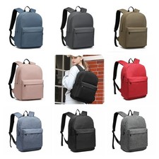 Rucksack Shoulder Bag – Large Canvas Backpack, A4 Laptop School College Bag