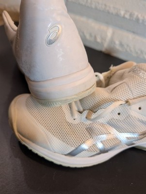 Asics Size 10.5 Gel-Court Speed Tennis Shoes  White Silver