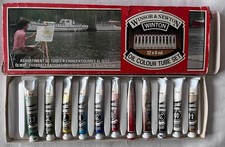 Winsor And Newton Oil Colour Tube Set 11x8ml Used