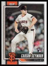 2026 Topps Series 1 Celebration Carson Seymour RC q#112 San Francisco Giants