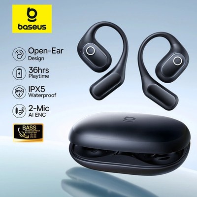 Baseus Eli 2i Fit Open-Ear Bluetooth 6.0 Earphones 36Hr Battery IPX5 Sports