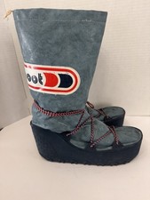 vintage 1980s Moon Boot style platform snow boots Igloo Bottom Size 39 Woman