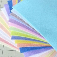 21 Felt Sheets - 6X12 Inch Spring Colors Collection - Made in USA - Merino Wool