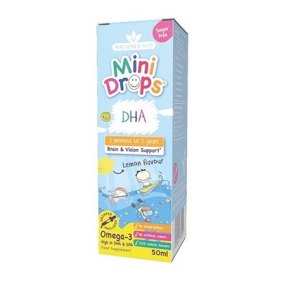 Natures Aid DHA Mini Tropfen für Säuglinge & Kinder 50ml
