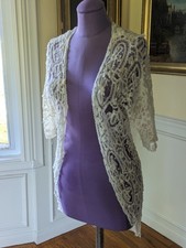 Antique Vintage Victorian Edwardian Tape Lace Wedding Jacket NMR