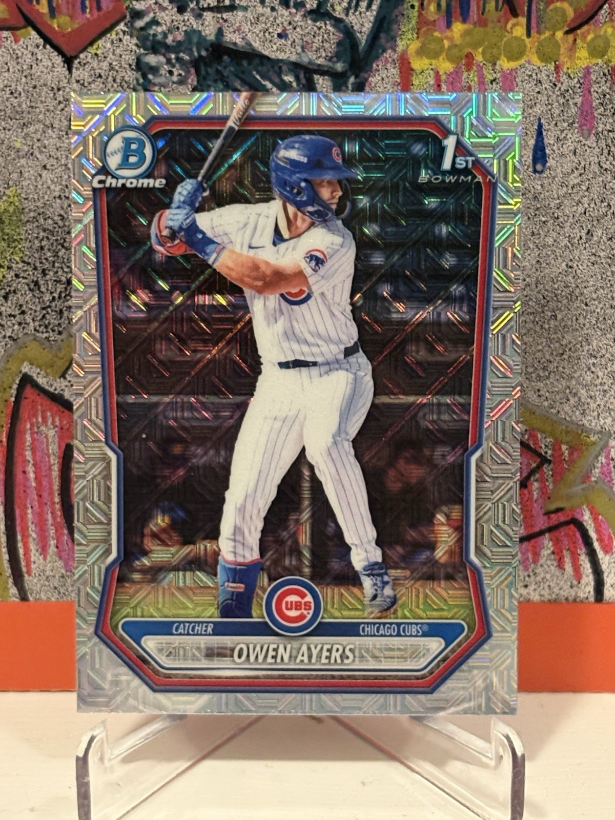 Owen Ayers 2026 Bowman Chrome 1st Bowman Mojo Refractor BCP-214 Cubs