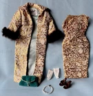 Vintage Barbie 961 Evening Splendor Dress, Coat, Accessories