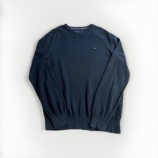 Tommy Hilfiger Black Jumper Crew Neck Long Sleeve L