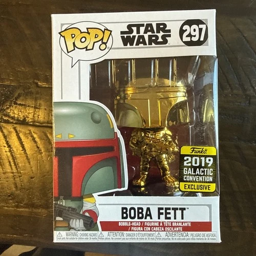 Funko Pop! Vinyl: Star Wars - Boba Fett (Gold/Chrome) - 297