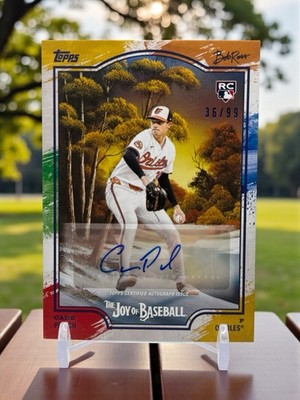 2025 Topps X Bob Ross Joy of Baseball - Cade Povich (RC) #83H Paint Splatter /99