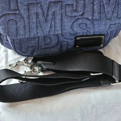 Marc Jacobs Nylon Jumbled Logo Messenger 4S4HMS005H02 Denim