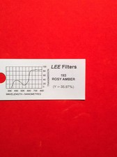 Lee Filters L193 Rosy Amber Lighting Gel Sheet 21" x 24"