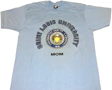 Rare! 1980s Saint Louis University Mom Mother T-Shirt New! LARGE Single Stitch