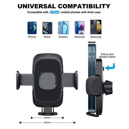 360° Universal Mount Holder Car Stand Windshield For Mobile Cell Phone ...