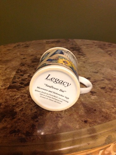 Legacy Sunflower Hat Diane Knott Coffee Mug Tea cup Green Collectible Kitchen - Picture 3 of 7