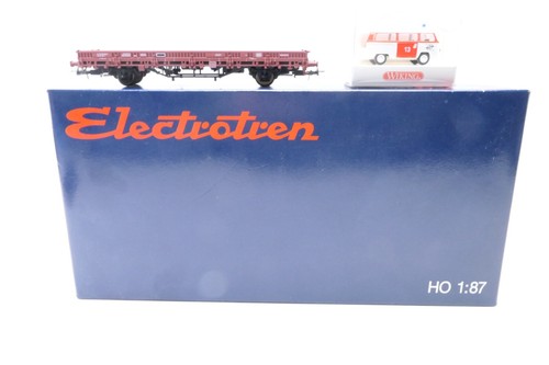 Electrotren HO LC 21013 vagón con Wiking VW Bus aeropuerto de Düsseldorf, embalaje original. | Zustand: Gebraucht