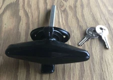 Triton 08387 Locking T-Handle with Keys and 09578 Black Vinyl T-Handle Cover