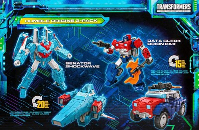 Transformers Legacy Humble Origins 2-Pack Senator Shockwave Orion