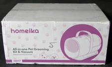 Homeika Dog Grooming Kit & Vacuum Suction 99% Pet Hair Vacuum H017 Green - NIB