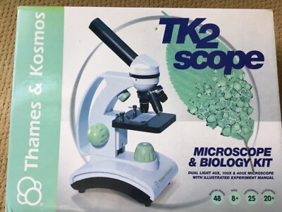 TK2 Scope Microscope & Biology Science Kit Thames & Kosmos Pre Owned #636815