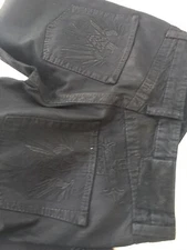 RAW VINTAGE DESIGN MEN’S JEANS 32W 32L BLACK EAGLE 🦅 EMBROIDERY USA MADE 🇺🇸