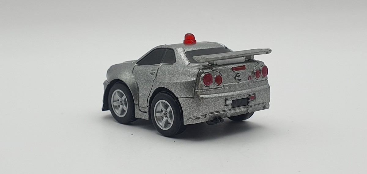 Choro Q NISSAN SKYLINE GT-R R34 POLICE GREY Penny Racer toy car | eBay