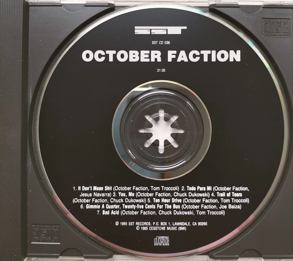 OCTOBER FACTION October Faction CD 1991 Black Flag Fugazi fIREHOSE Minutemen SWA - Bild 2 von 4