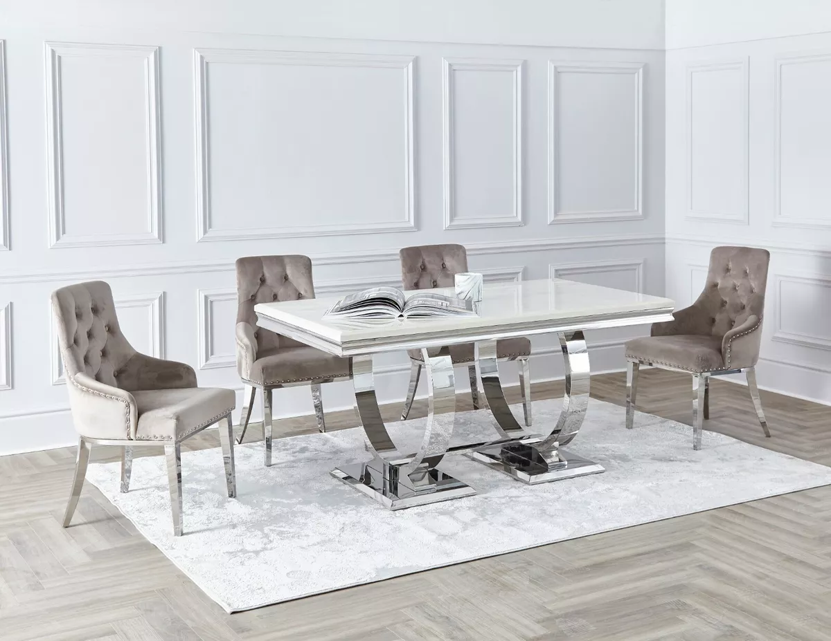 Marble dining table 160cm deals