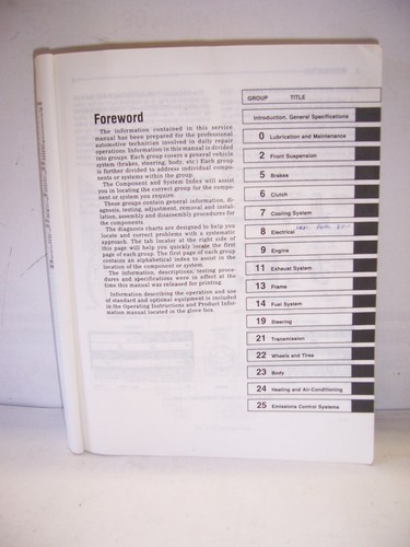 1989 CHRYSLER SPIRIT & ACCLAIM FRONT WHEEL DRIVE FACTORY SERVICE MANUAL - Picture 3 of 3