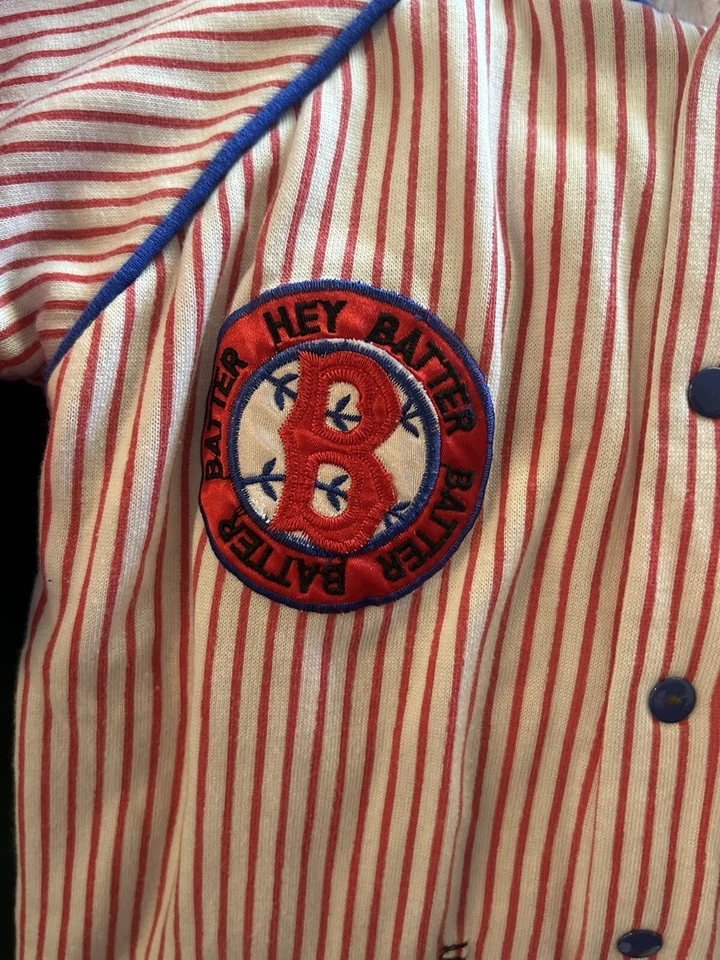 Disfraz de béisbol de oso de colección Joggles años 90 80 suéter mameluco talla 4T Foto 3 de 4