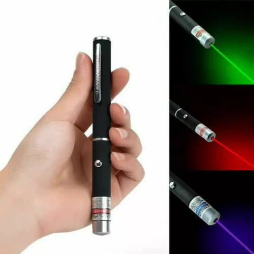 500 METR Laserpointer Grün Rot Reichweite EXTREM STARK / SEHR HELL 1mW Akku DE - Bild 1 von 22