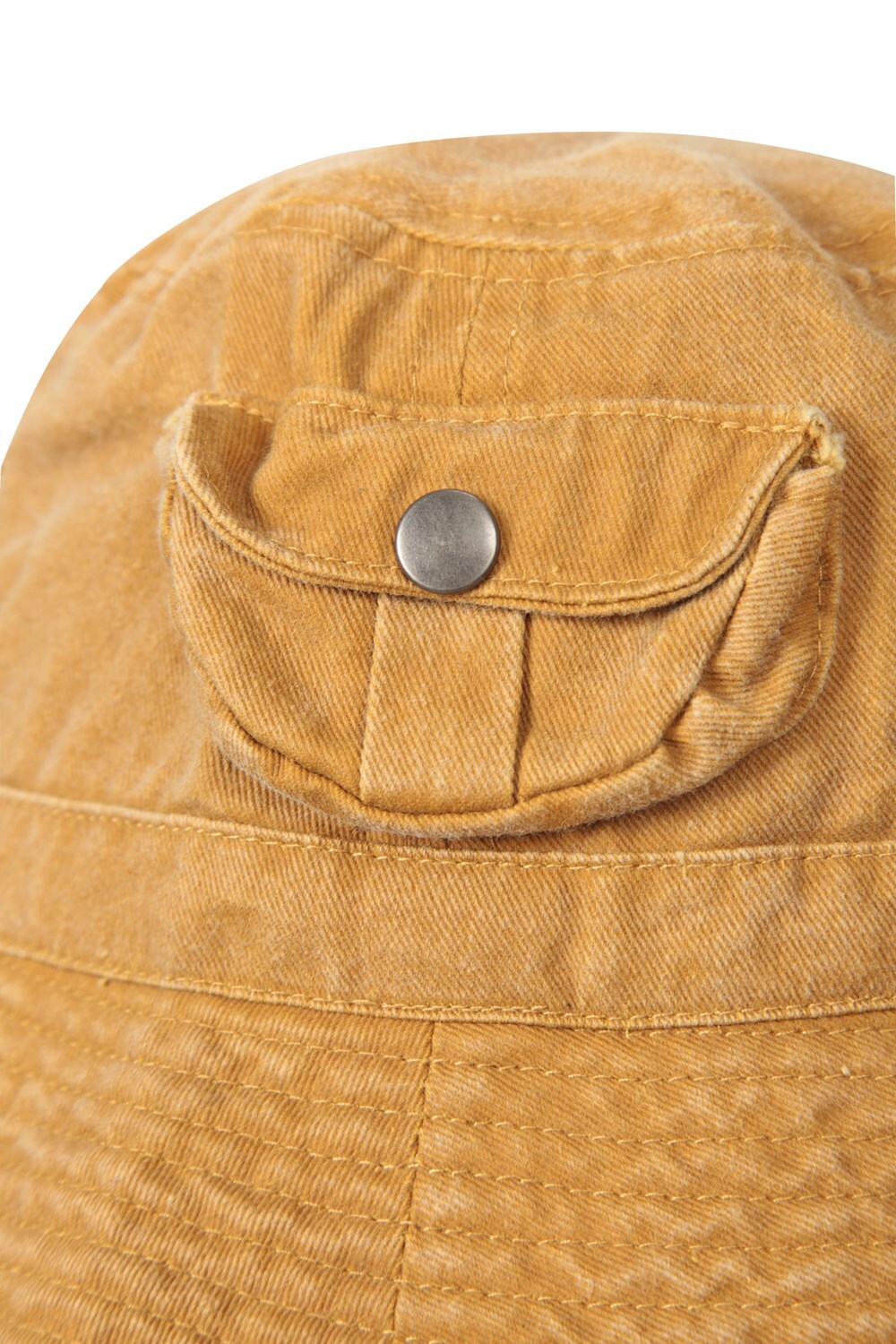 Mountain Warehouse Men's Washed Pocket Bucket Hat Soft Casual Pocket
