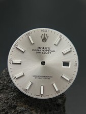 #1105 ORIGINAL ROLEX DATEJUST SILVER STICK 41...