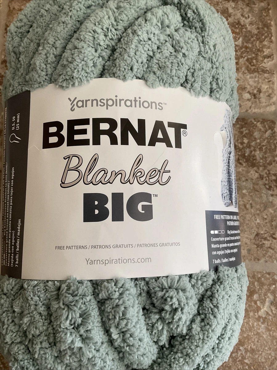 Bernat blanket yarn misty green hot sale