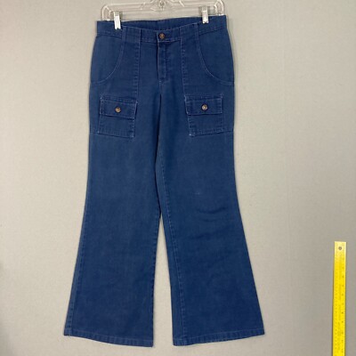 Vintage 70s Jeans Denim Bell Bottoms High Waist Sears JR Bazaar 29