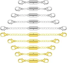 Magnetic Necklace Extender, Magnetic Necklace Clasps and Closures with Extender