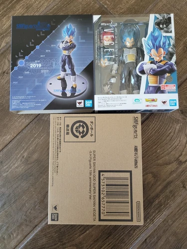 SH Figuarts SSGSS Vegeta Super Saiyan Dios Super Saiyan 15 Aniversario-En Stock