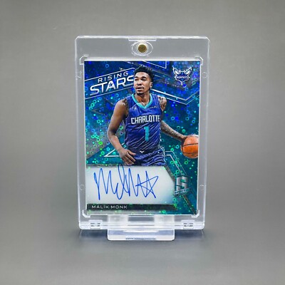 2017-18 Spectra - Malik Monk Rising Stars Auto Neon Blue Prizm /49 #RS-MMK