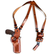 Vertical Shoulder Holster Fits, Colt Python 357 Mag Revolver 4.25" Barrel #1304#