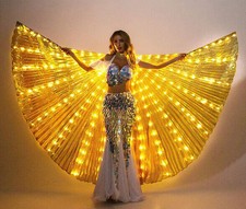 New LED Wings Light Up Belly Dance Costume Performance Costume Halloween