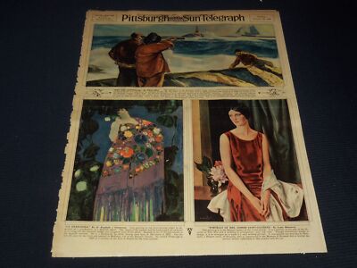 1930 OCTOBER 26 PITTSBURGH SUN TELEGRAPH GRAVURE - COLOR- GIFFORD BEAL - NT 9584