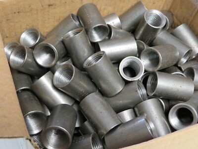 100) WARD 410S04 TAPPED STRAIGHT COUPLING,CARBON STEEL,1/2 IN NOMINAL,SCH 40/STD