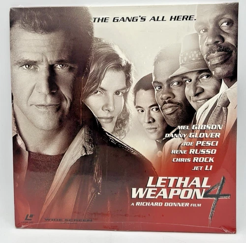 LETHAL WEAPON 4 LASERDISC LD THE GANGS ALL HERE GIBSON, GLOVER, PESCI, RUSSO, LI