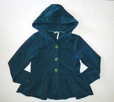 Matilda Jane girls jacket 12 10 Character counts Holiday Eden hoodie teal green