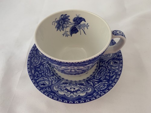 SPODE Blue Room Collection Floral Cup & Saucer - Georgian 1830 Series NEW - Picture 2 of 12