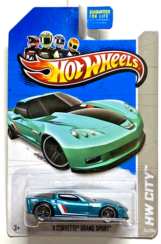 Hot Wheels 2011 Corvette Grand Sport '13 HW City Night Burnerz IN PROTECTOR - Picture 6 of 8