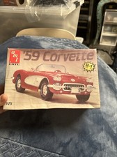 Htf Amt 1959 Corvette- 6588-usa 1990 - Fs Model Car Sealed In Plastic Box