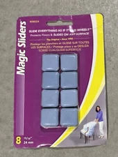 Surface Protectors, Furniture Sliding Discs, Adhesive, 15/16-In. Square, 8-Pk.